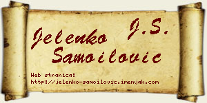 Jelenko Samoilović vizit kartica